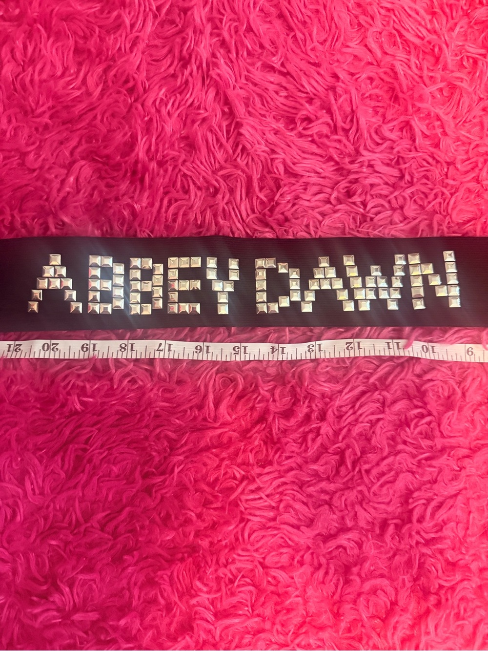 Black Studded 'Abbey Dawn' Belt - Picture 2 of 6